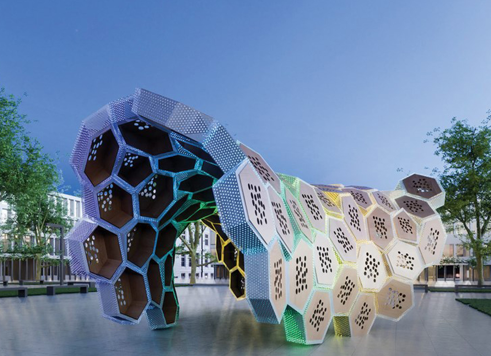 Hexagon Pavilion | LabDigiFab | International Architecture Awards 2019