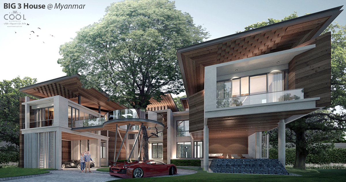 Big 3 House @ Myanmar | Taweecool Architects | International Residential Architecture Awards 2022